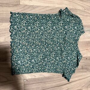 Popular 21 Teal and White Knit Sweater